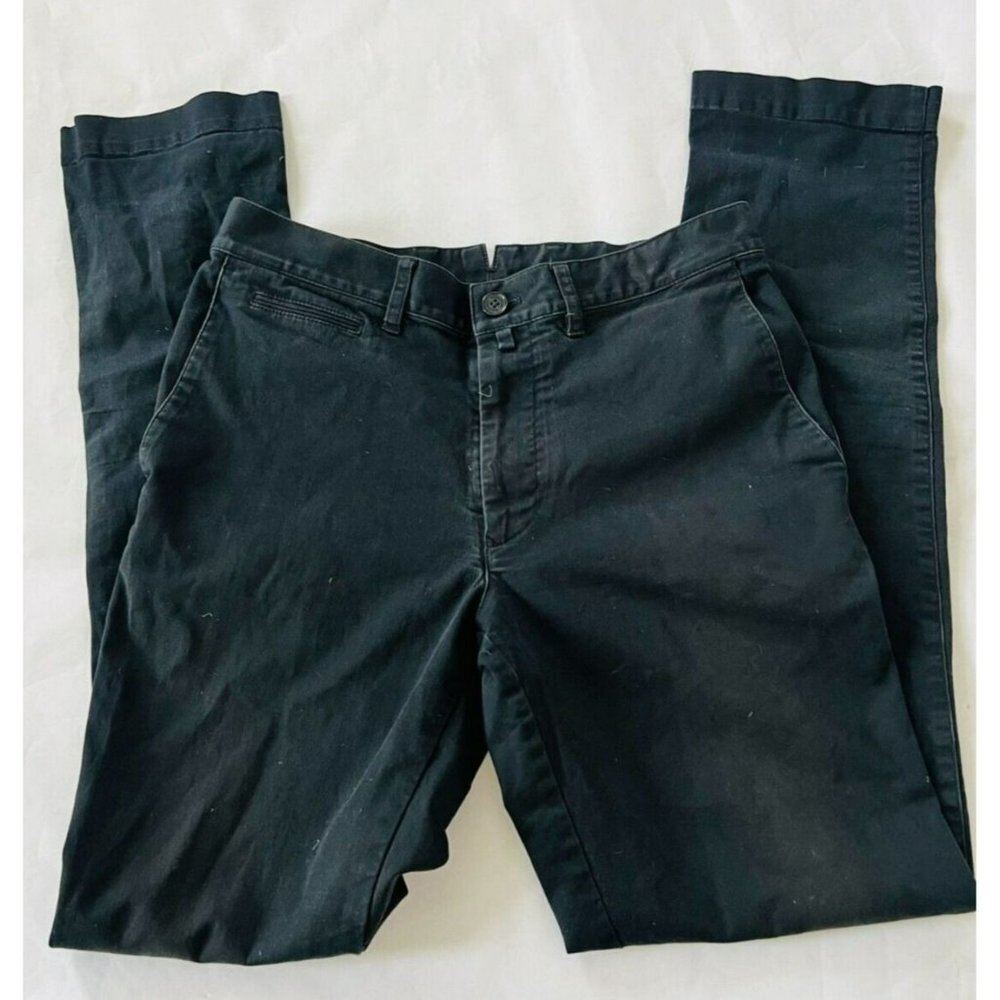 Mackintosh Philosophy Black Pants Regular Fit Straight Leg Mid Rise Size 30 - Picture 1 of 6